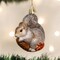 Old World Christmas 3.5 Inch Hungry Squirrel Christmas Tree Ornament , Playful Bushy Tail